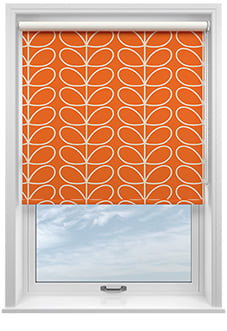 Orla Kiely Jumbo Linear Stem, Persimmon - Twist&Fit Roller Blind